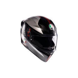 Kask AGV K1 S Lap Czarno/Szaro/Czerwony Mat